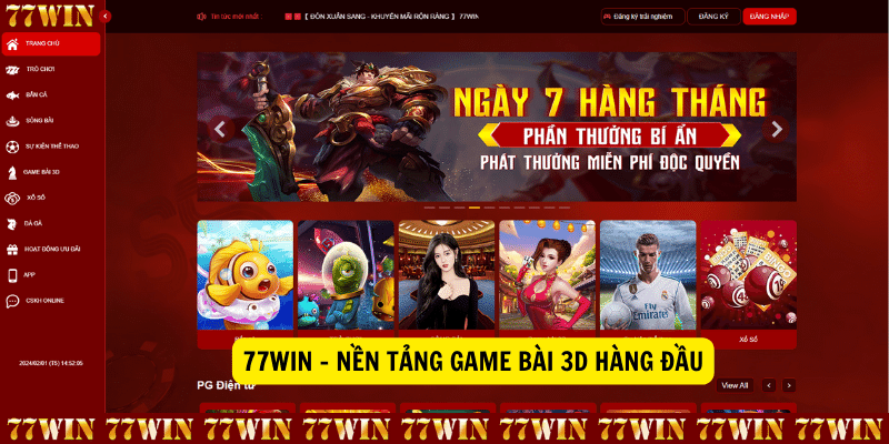 77win Nen tang game bai 3D hang dau