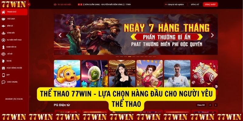 The thao 77win Lua chon hang dau cho nguoi yeu the thao