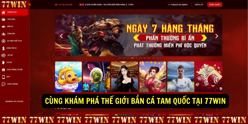 Cung Kham Pha The Gioi Ban Ca Tam Quoc Tai 77win